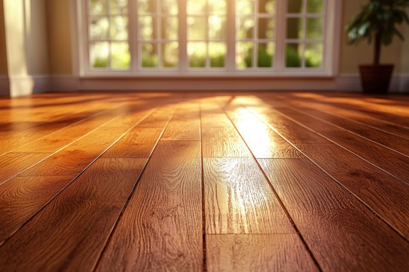 Light-colored Hardwood in a Sunlit Room