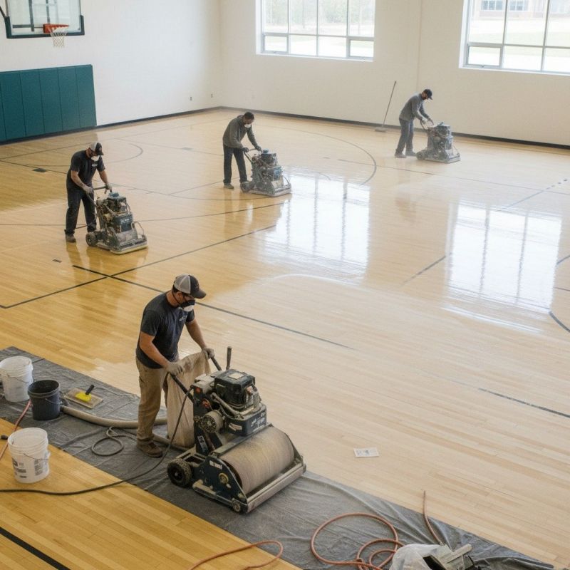 Gym Floor Refinishing Service